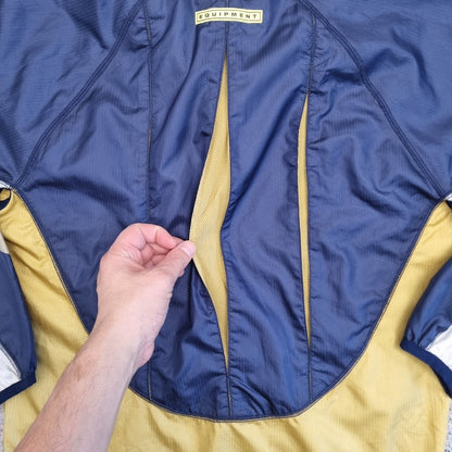 Adidas Equipment Windbreaker Jacket Vintgae 90's Blue Yellow Size S