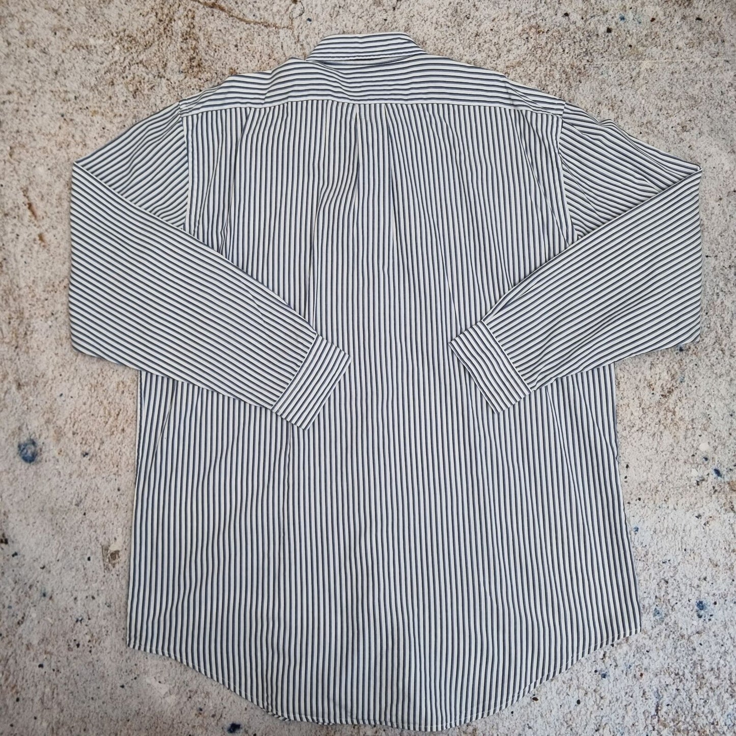 Polo Jeans  OXFORD SHIRT STRIPE - Blue - Size XL