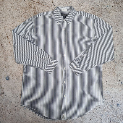 Polo Jeans  OXFORD SHIRT STRIPE - Blue - Size XL