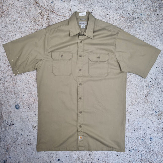 Carhartt WORKWEAR SHIRT SHORT SLEEVE - Brown - Size L Tall