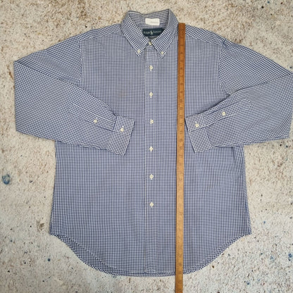 Ralph Lauren OXFORD SHIRT CLASSIC FIT CHECK PLAID - Blue - Size L