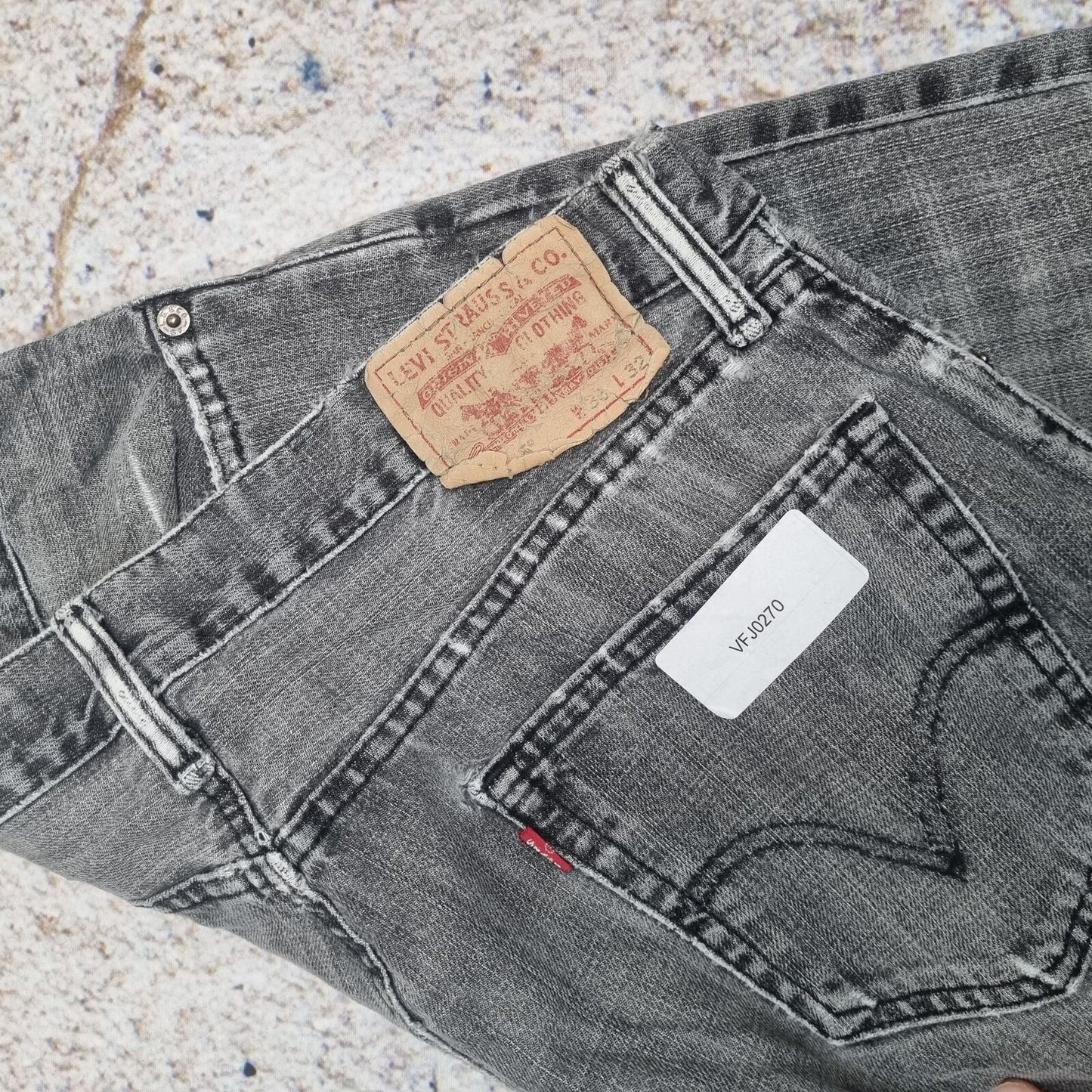 Levi's 505 Jeans Denim regular - Size W38 L32 - Grey