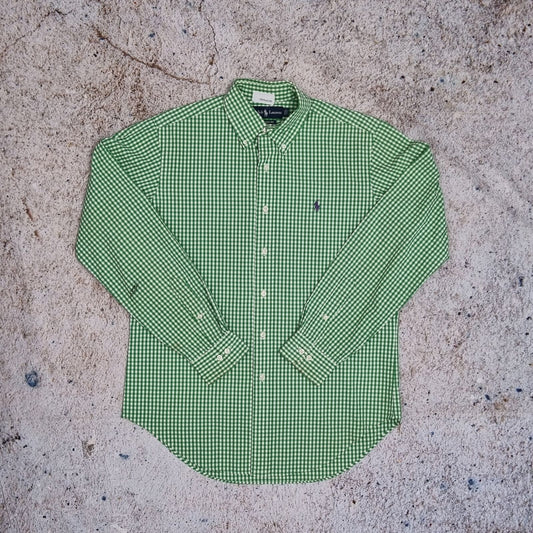 Ralph Lauren OXFORD SHIRT CLASSIC FIT CHECK PLAID - Green - Size 15.5 34/35