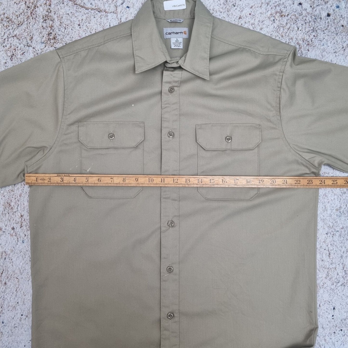 Carhartt WORKWEAR SHIRT SHORT SLEEVE - Brown - Size L Tall