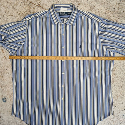 Polo Ralph Lauren  SMART SHRIT STRIPE - Blue - Size XXL