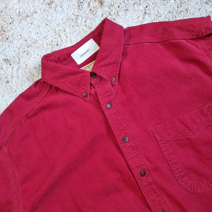 WOOLRICH FLANNEL SHIRT - Red - Size XL