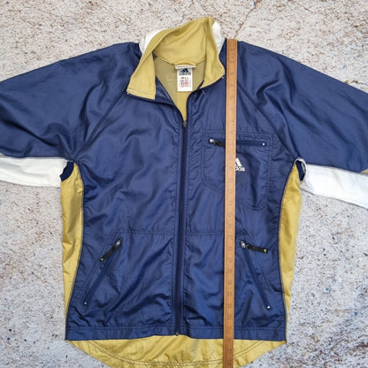 Adidas Equipment Windbreaker Jacket Vintgae 90's Blue Yellow Size S