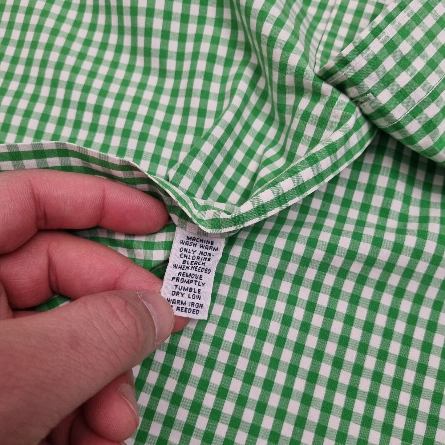 Ralph Lauren OXFORD SHIRT CLASSIC FIT CHECK PLAID - Green - Size 15.5 34/35