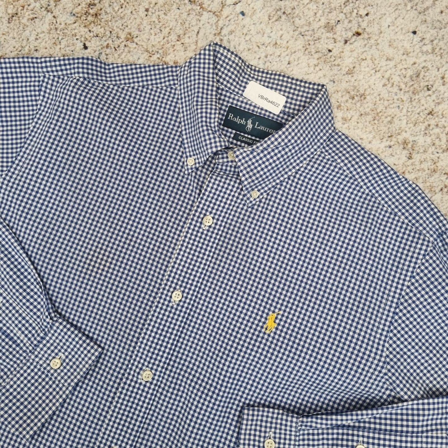 Ralph Lauren OXFORD SHIRT CLASSIC FIT CHECK PLAID - Blue - Size L