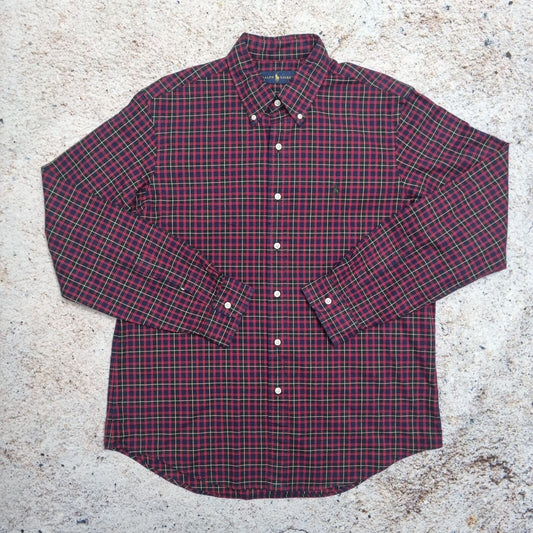 Ralph Lauren OXFORD SHIRT CHECK TARTAN - Red - Size L