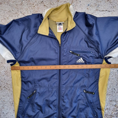 Adidas Equipment Windbreaker Jacket Vintgae 90's Blue Yellow Size S