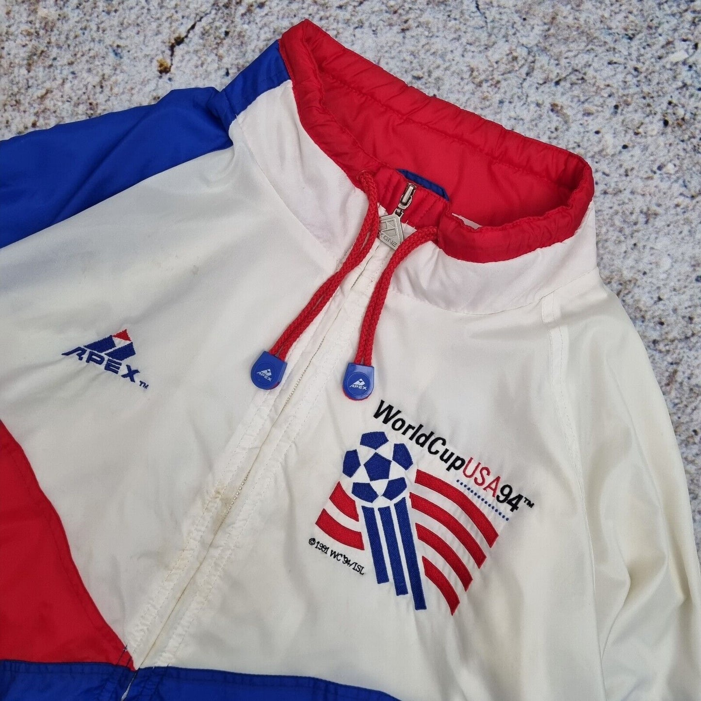 Apex World Cup USA 94  One Jacket Windbreaker Vintage Size XL