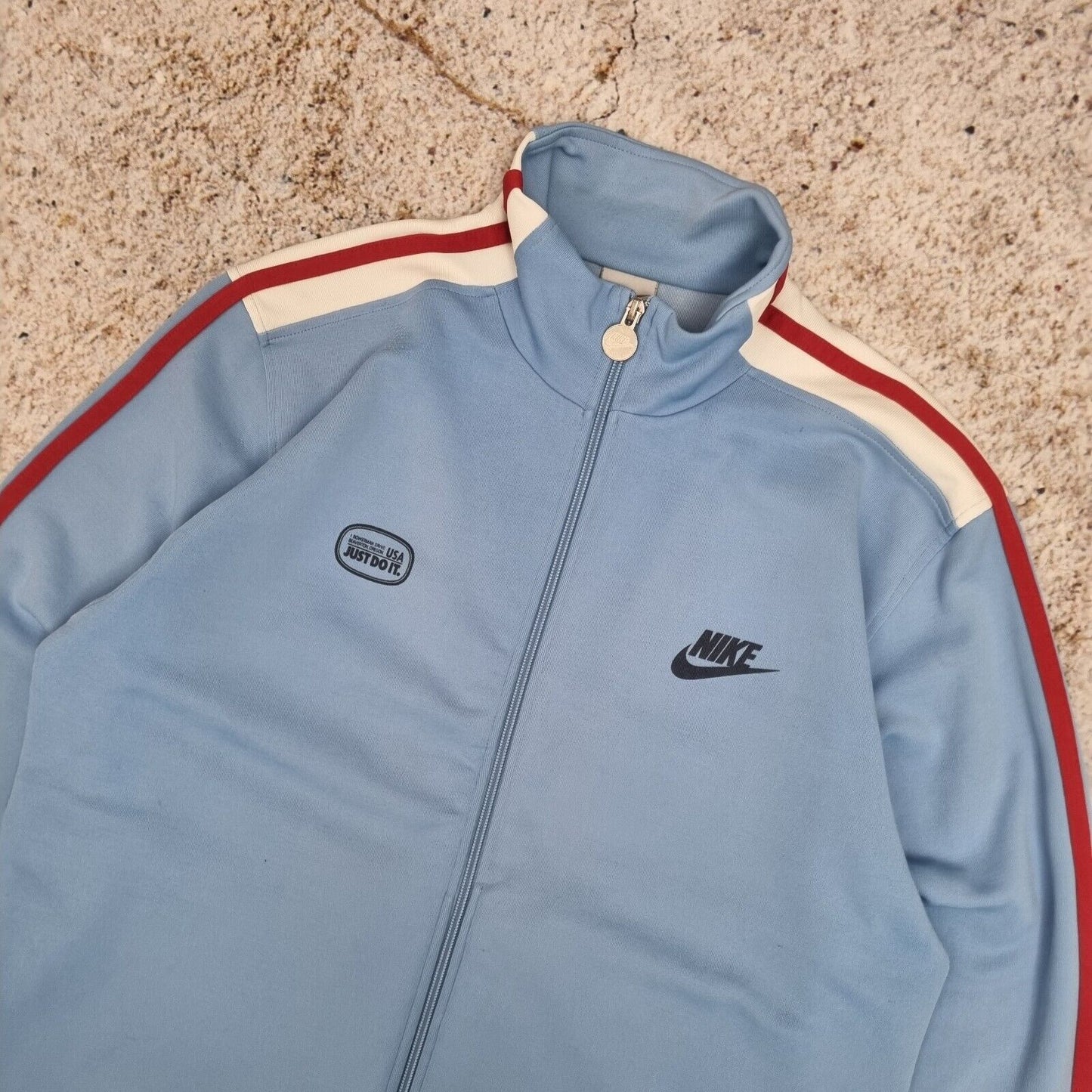 Nike Blue Men Jumper Track Jacket Size M Bowerman USA