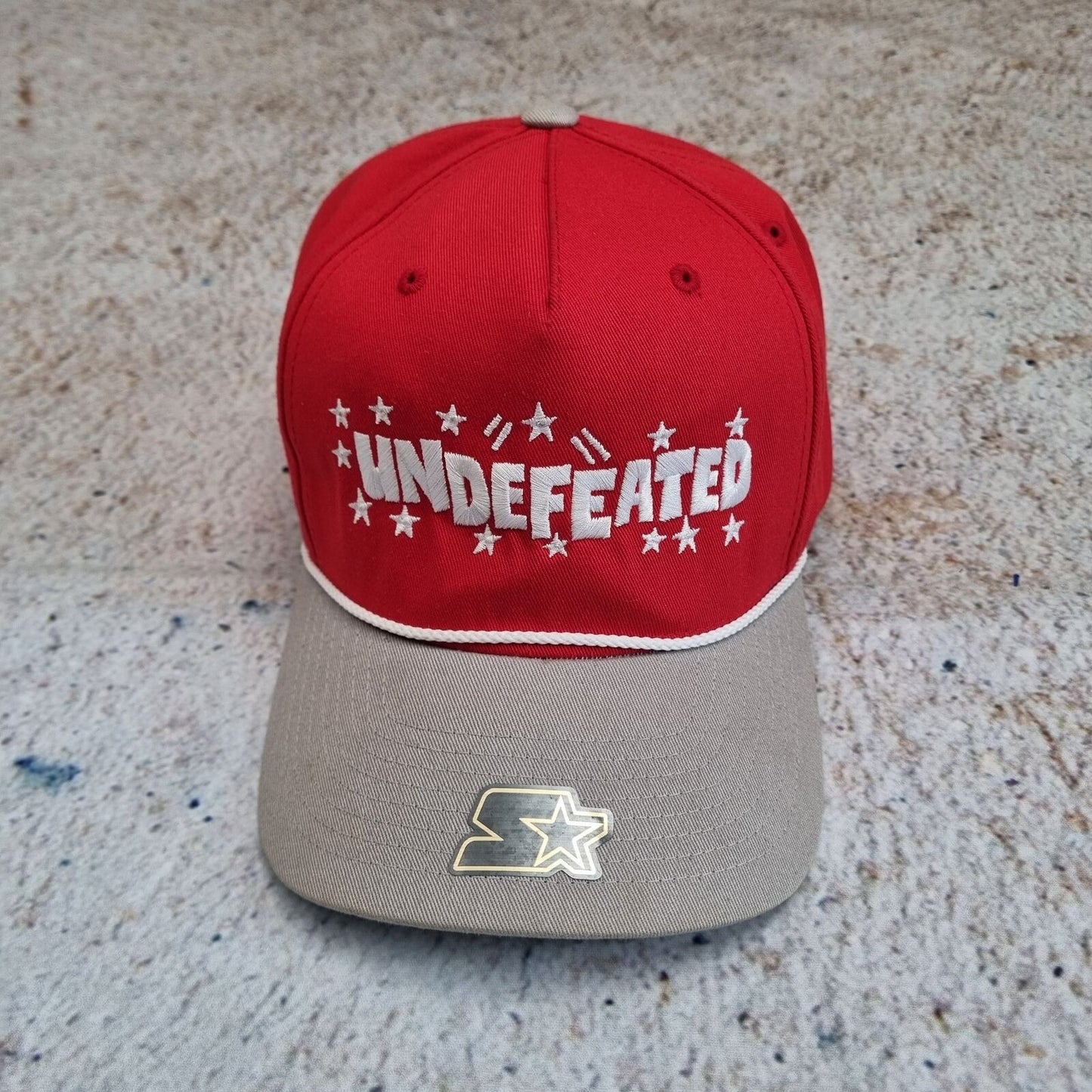 Starter UNDEFEATED CAP SNAPBACK VINTAGE - Red - Size ONE SIZE