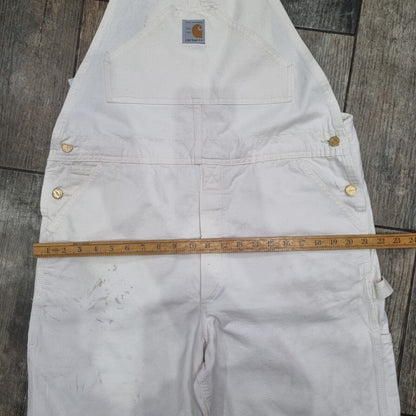 Vintage 1989 100-yr anniversary issue USA rare Carhartt overalls W38 L30 Natural