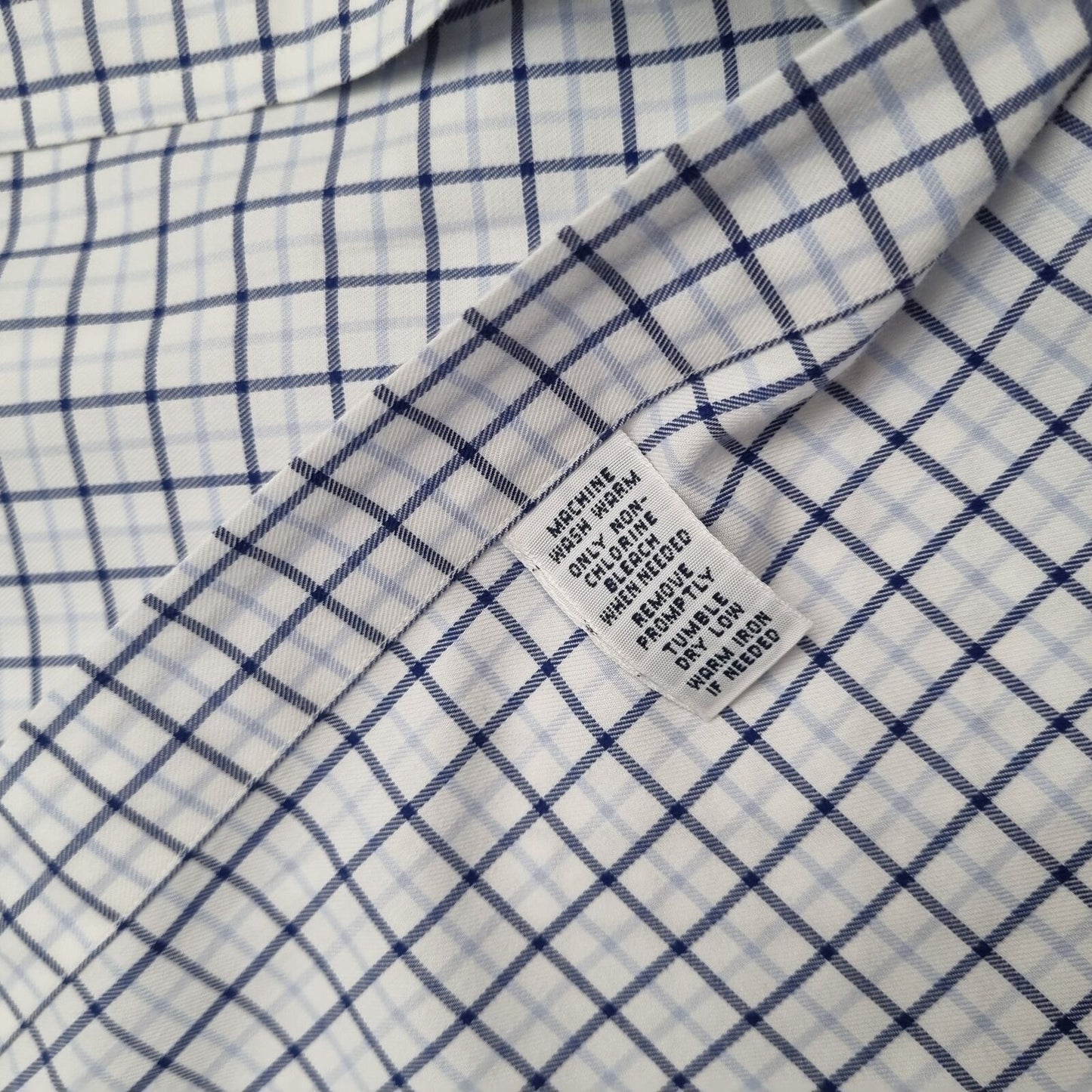 Ralph Lauren DRESS SHIRT REGENT CLASSIC FIT CHECK PLAID - White - Size 17 34