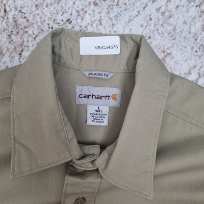 Carhartt WORKWEAR SHIRT SHORT SLEEVE - Brown - Size L Tall